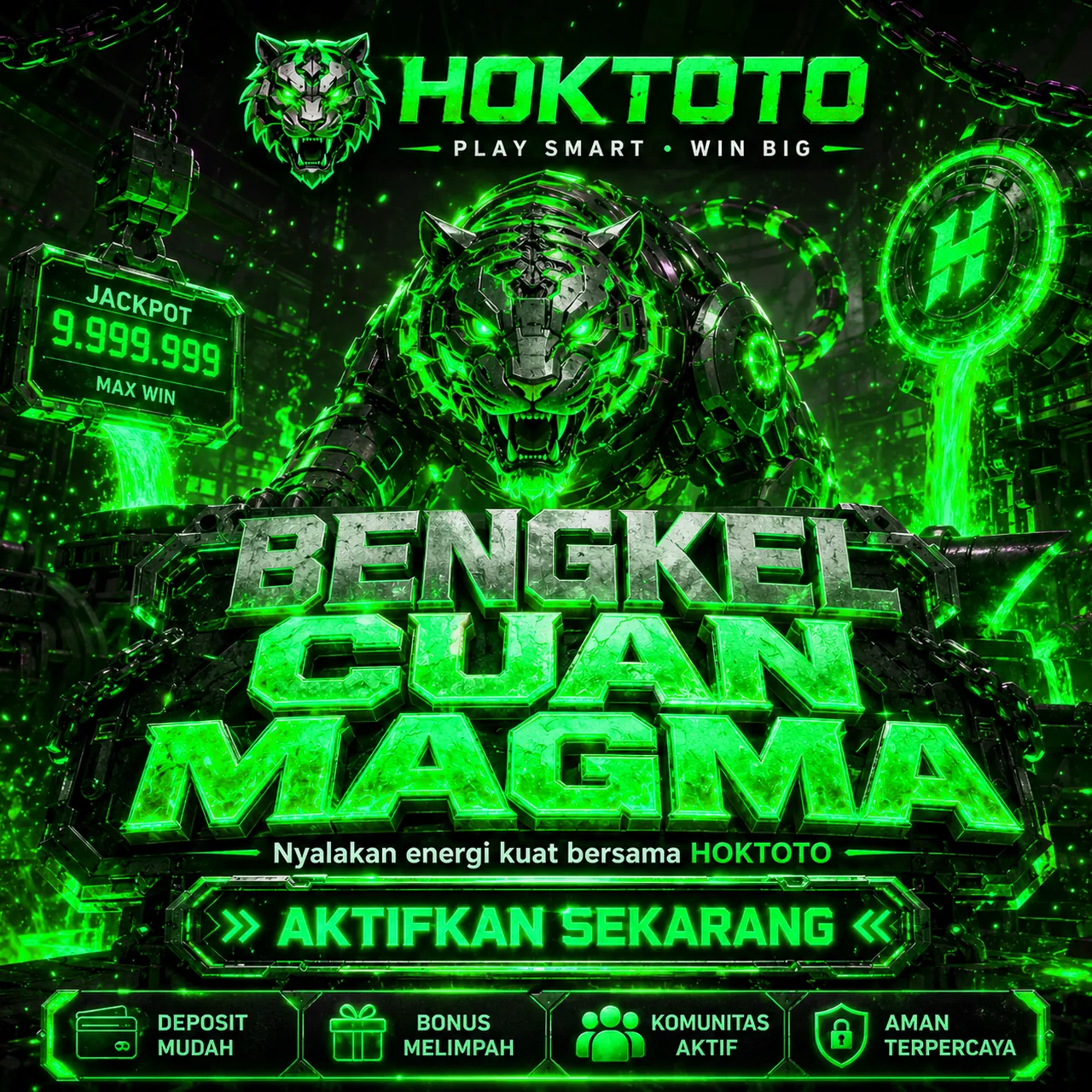 Banner HOKTOTO hoktotositusmasuk.shop bertema slot gacor dengan sorotan rtp slot hari ini